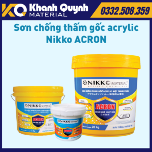 NIKKO ACRON – Chống thấm gốc Acrylic một thành phần (Kháng UV & độ đàn hồi cao)