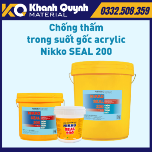 NIKKO SEAL 200 – Chống thấm 1 thành phần trong suốt