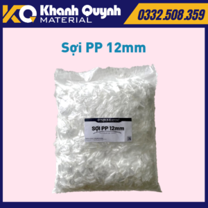 Sợi PP – Sợi Polyethylene chống nứt cho bê tông kích thước 12mm